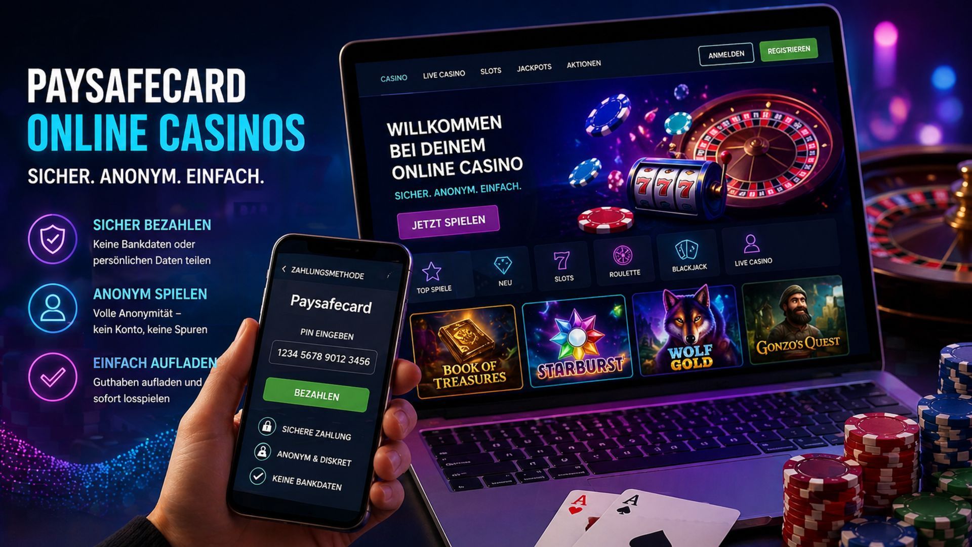 Paysafecard Casino: Schritte, Limits und Anbieter-Check